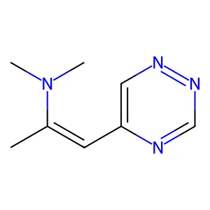 N,N-Dimethyl-1-(1,2,4-triazin-5-yl)-1-propen-2-amine structure