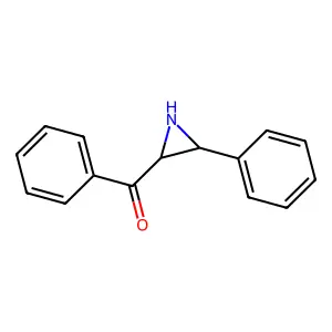 Phenyl(3-phenylaziridin-2-yl)methanone structure