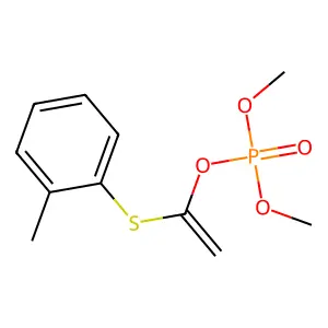Dimethyl 1-(2-methylphenyl)sulfanylethenyl phosphate structure