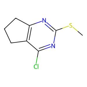 4-Chloro-2-(methylthio)-6,7-dihydro-5H-cyclopenta[d]pyrimidine structure