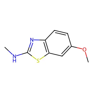 Benzothiazole, 6-methoxy-2-methylamino- structure