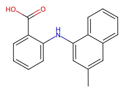 Benzoic acid, 2-((3-methyl-1-naphthalenyl)amino)- structure