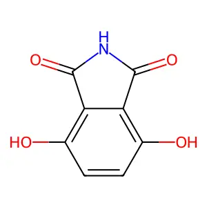 3,6-二羟基邻苯二甲酰亚胺 structure