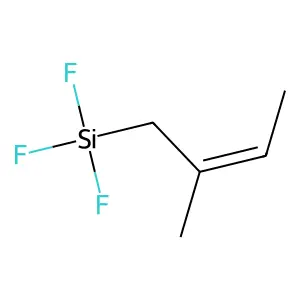 Trifluoro(2-methyl-2-butenyl)silane structure