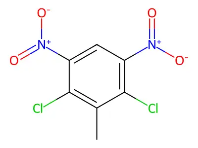 2,4-Dichloro-3-methyl-1,5-dinitrobenzene structure