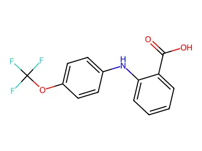 Anthranilic acid, N-(p-trifluoromethoxyphenyl)- structure