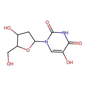 5-Hydroxy-2'-deoxyuridine structure