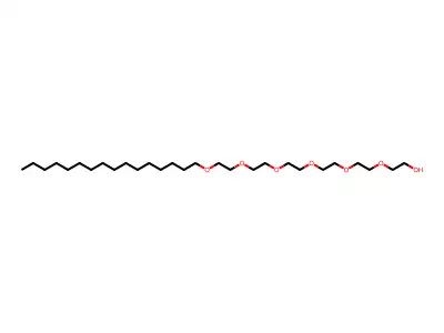 Hexaethylene glycol monohexadecyl ether structure