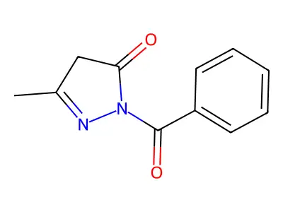 3H-Pyrazol-3-one, 2-benzoyl-2,4-dihydro-5-methyl- structure