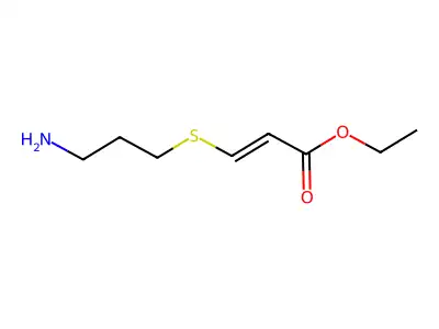 Ethyl 3-(3-aminopropylsulfanyl)prop-2-enoate structure