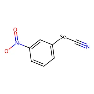 Selenocyanic acid, 3-nitrophenyl ester structure