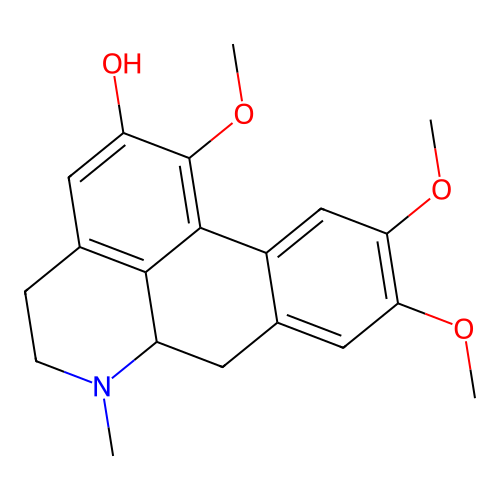 Aporphin-2-ol, 1,9,10-trimethoxy- structure