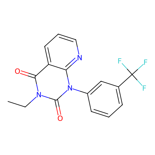 3-Ethyl-1-(3-(trifluoromethyl)phenyl)pyrido(2,3-d)pyrimidine-2,4(1H,3H)-dione structure