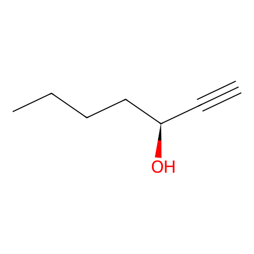 1-Heptyn-3-ol, (3S)- structure