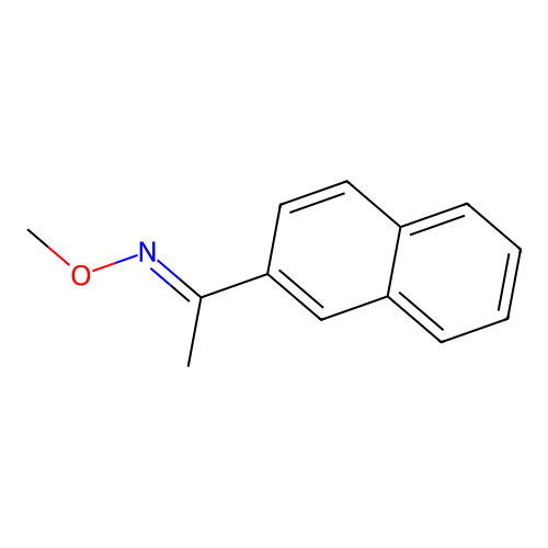 1-(2-naphthyl)ethanone O-methyloxime structure