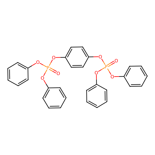(4-Diphenoxyphosphoryloxyphenyl) diphenyl phosphate structure