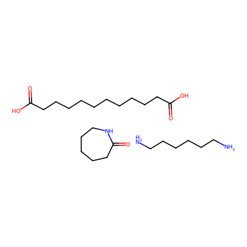 Azepan-2-one;dodecanedioic acid;hexane-1,6-diamine structure