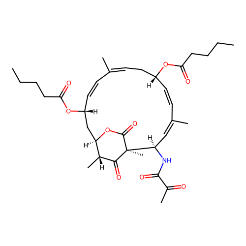 Lankacidin C 8,14-divalerate structure