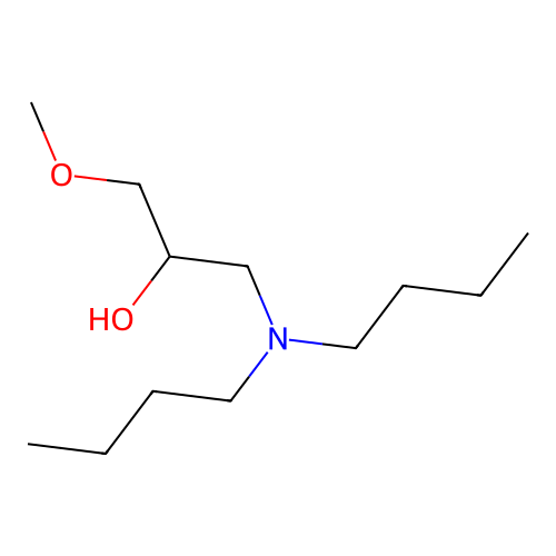 1-(Dibutylamino)-3-methoxy-2-propanol structure