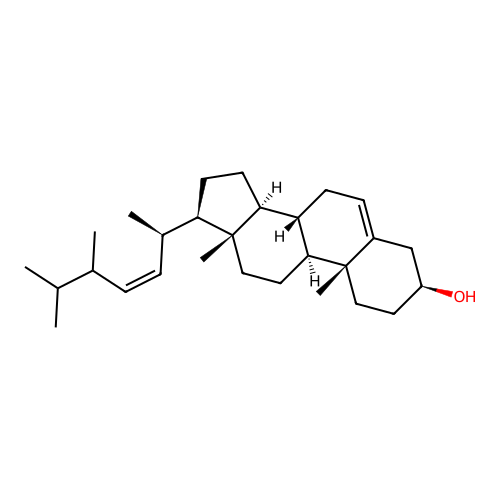 (24xi)-Ergosta-5,22(Z)-dien-3beta-ol structure