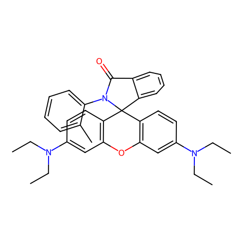 3',6'-Bis(diethylamino)-2-(o-tolyl)spiro[isoindoline-1,9'-xanthen]-3-one structure