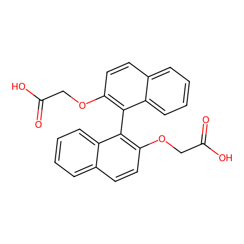 2-[1-[2-(Carboxymethoxy)naphthalen-1-yl]naphthalen-2-yl]oxyacetic acid structure