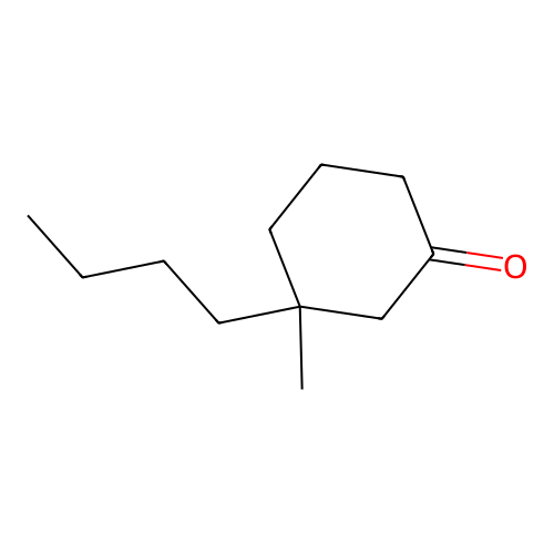 3-Butyl-3-methylcyclohexanone structure
