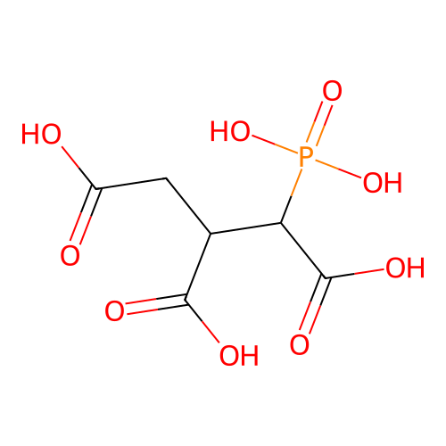 1,2,3-Propanetricarboxylic acid, 1-phosphono- structure