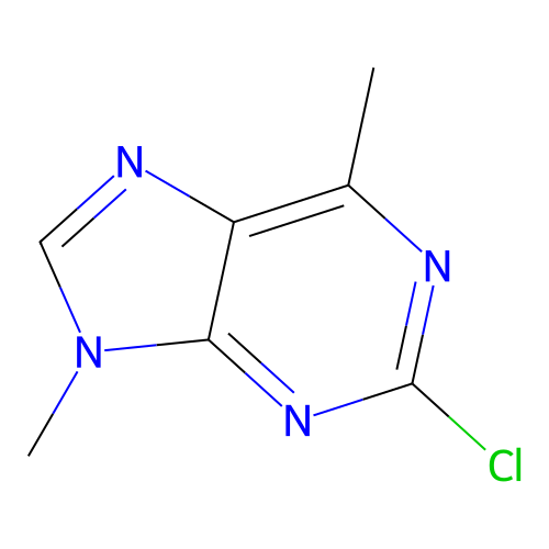 2-chloro-6,9-dimethyl-9H-purine structure