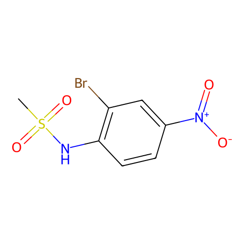 Methanesulfonamide, N-(2-bromo-4-nitrophenyl)- structure