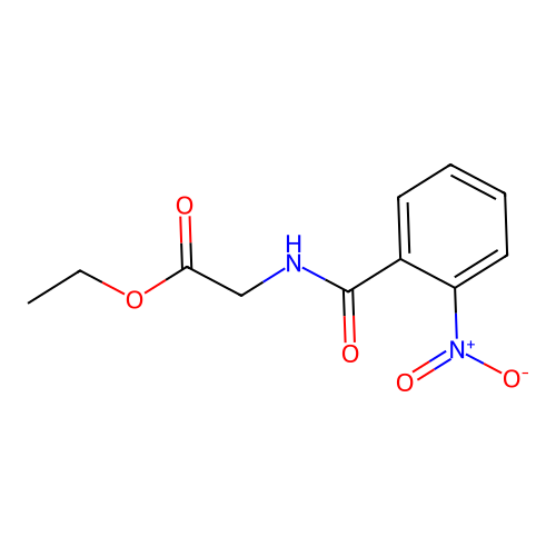 Ethyl 2-[(2-nitrobenzoyl)amino]acetate structure