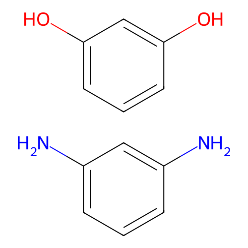 Benzene-1,3-diol--benzene-1,3-diamine (1/1) structure