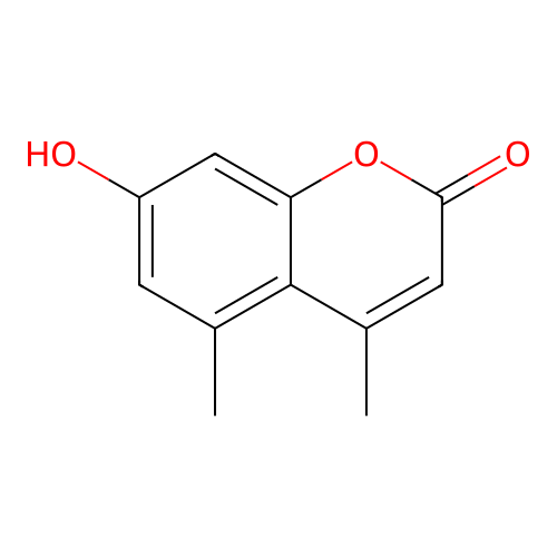 7-hydroxy-4,5-dimethyl-2H-chromen-2-one structure