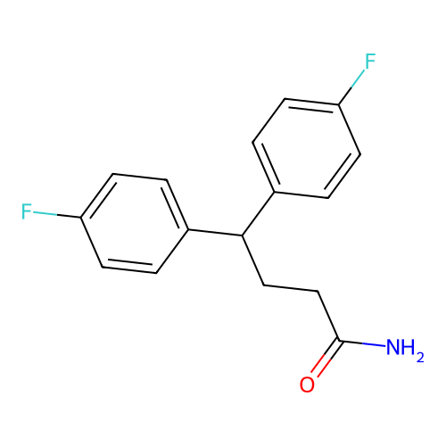 4,4-Bis(4-fluorophenyl)butanamide structure
