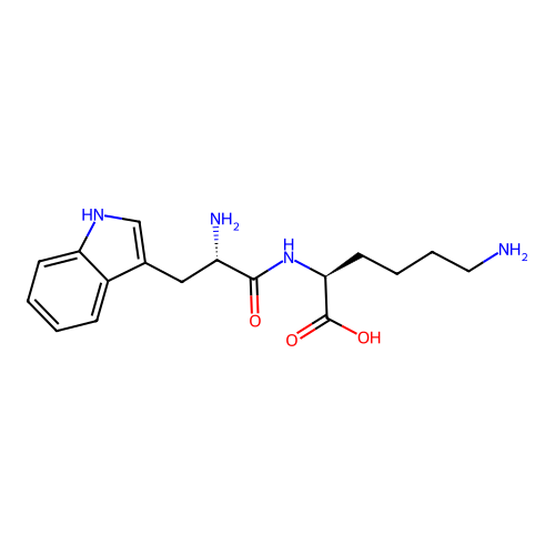 L-Tryptophyl-L-lysine structure