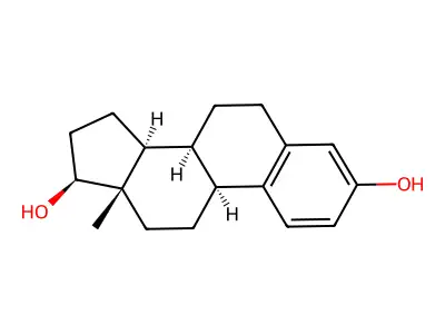 Estra-1(10),2,4-triene-3,17-diol structure