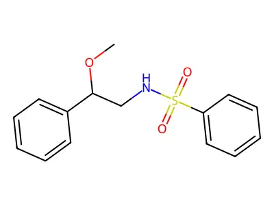 N-(2-methoxy-2-phenylethyl)benzenesulfonamide structure