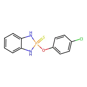 2-(4-Chlorophenoxy)-2,3-dihydro-1h-1,3,2-benzodiazaphosphole 2-sulfide structure
