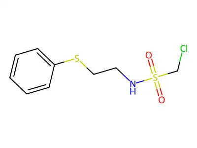1-Chloro-N-(2-(phenylthio)ethyl)methanesulfonamide structure
