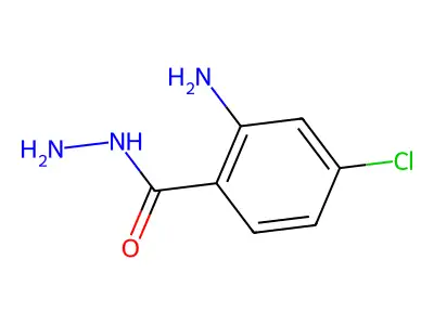 Benzoic acid, 2-amino-4-chloro-, hydrazide structure