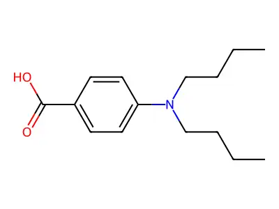 4-(Dibutylamino)benzoic acid structure