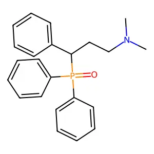 Phosphine oxide, diphenyl(alpha-((2-dimethylamino)ethyl)benzyl)- structure