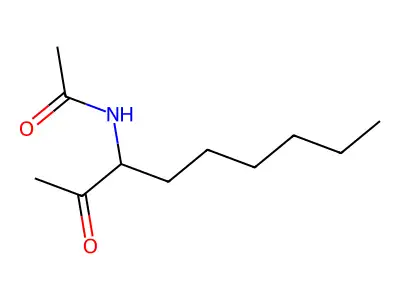 N-(2-氧代壬-3-基)乙酰胺 structure