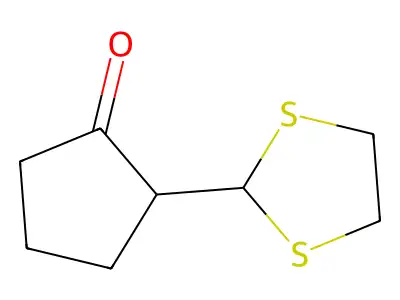 2-(1,3-Dithiolan-2-yl)cyclopentan-1-one structure