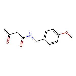 N-(4-甲氧基苄基)乙酰乙酰胺 structure