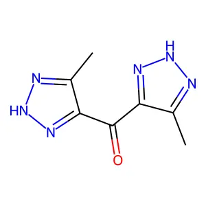 Methanone, bis(5-methyl-1H-1,2,3-triazol-4-yl)- structure