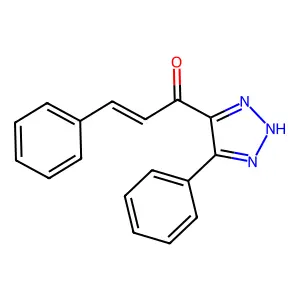 4-Cinnamoyl-5-phenyl-1,2,3-triazole structure