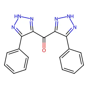 Methanone, bis(5-phenyl-1H-1,2,3-triazol-4-yl)- structure