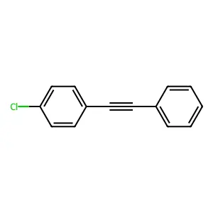 4-氯二苯乙炔 structure