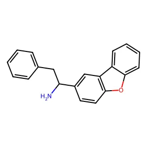1-Dibenzofuran-2-yl-2-phenylethanamine structure
